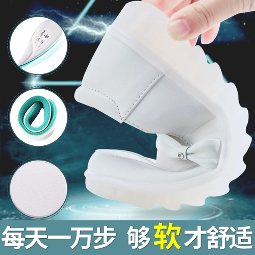 Униформа медсестры, дышащая дезодорированная нескользящая высокая комфортная милая универсальная обувь на платформе, 2019, мягкая подошва, в корейском стиле