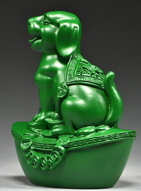 花梨木祝福新古典客厅吉祥物摆件