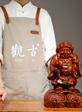 花梨实木雕刻大黑天佛门护法神七福神财神送礼工艺品佛像摆件供奉