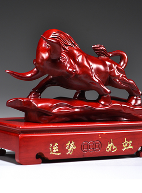 木雕祝福客厅补角红色木雕吉祥物