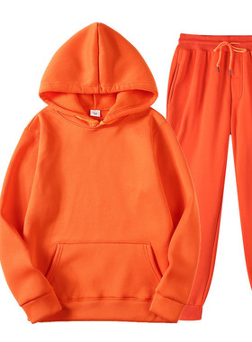 连帽卫衣欧美套装男士休闲