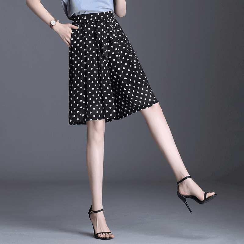 五分裤薄款高腰宽松甩裤裙阔腿裤 欣聚荣休闲裤