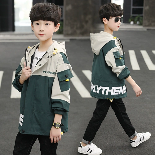 Осенняя демисезонная детская куртка для мальчиков для отдыха, 2020, увеличенная толщина, в западном стиле, подходит для подростков