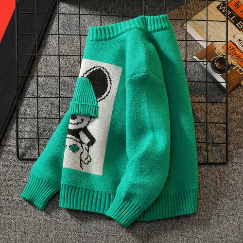 Детская осенняя летняя одежда, демисезонный осенний трикотажный свитер для мальчиков, коллекция 2022, подходит для подростков, в западном стиле