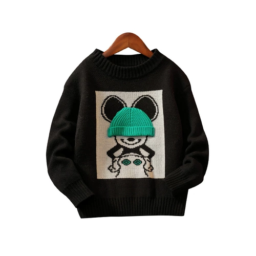 Детская осенняя летняя одежда, демисезонный осенний трикотажный свитер для мальчиков, коллекция 2022, подходит для подростков, в западном стиле