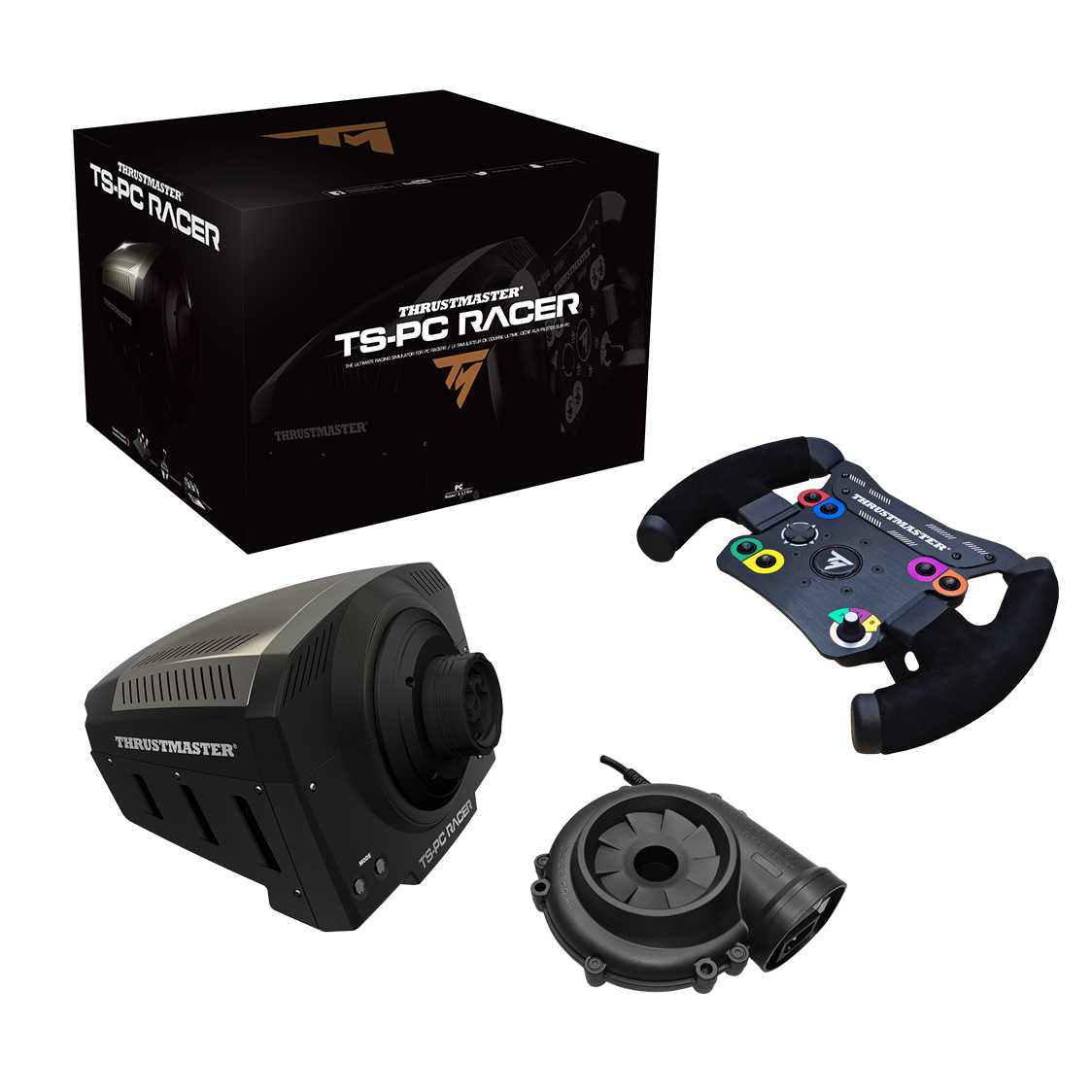 THRUSTMASTER/图马思特TS-PC RACER 竞技者游戏方向盘赛车模拟器 - 图1