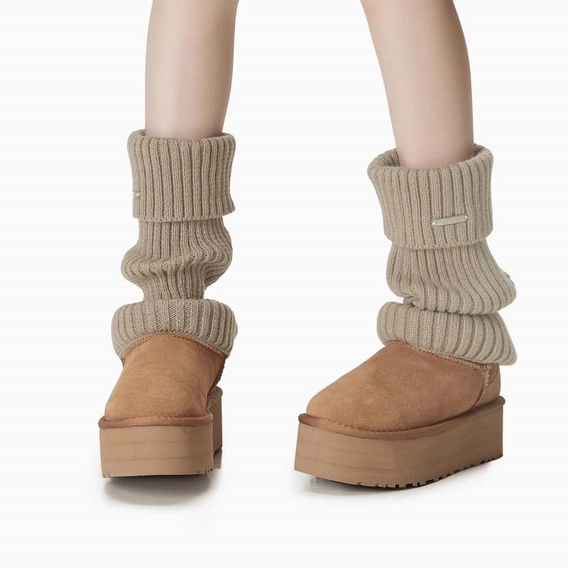 雪地靴袜套美式复古金属针织堆堆袜棉袜女款秋冬季小腿袜加厚时髦,淘宝优惠券,粉丝福利购,淘宝优惠卷