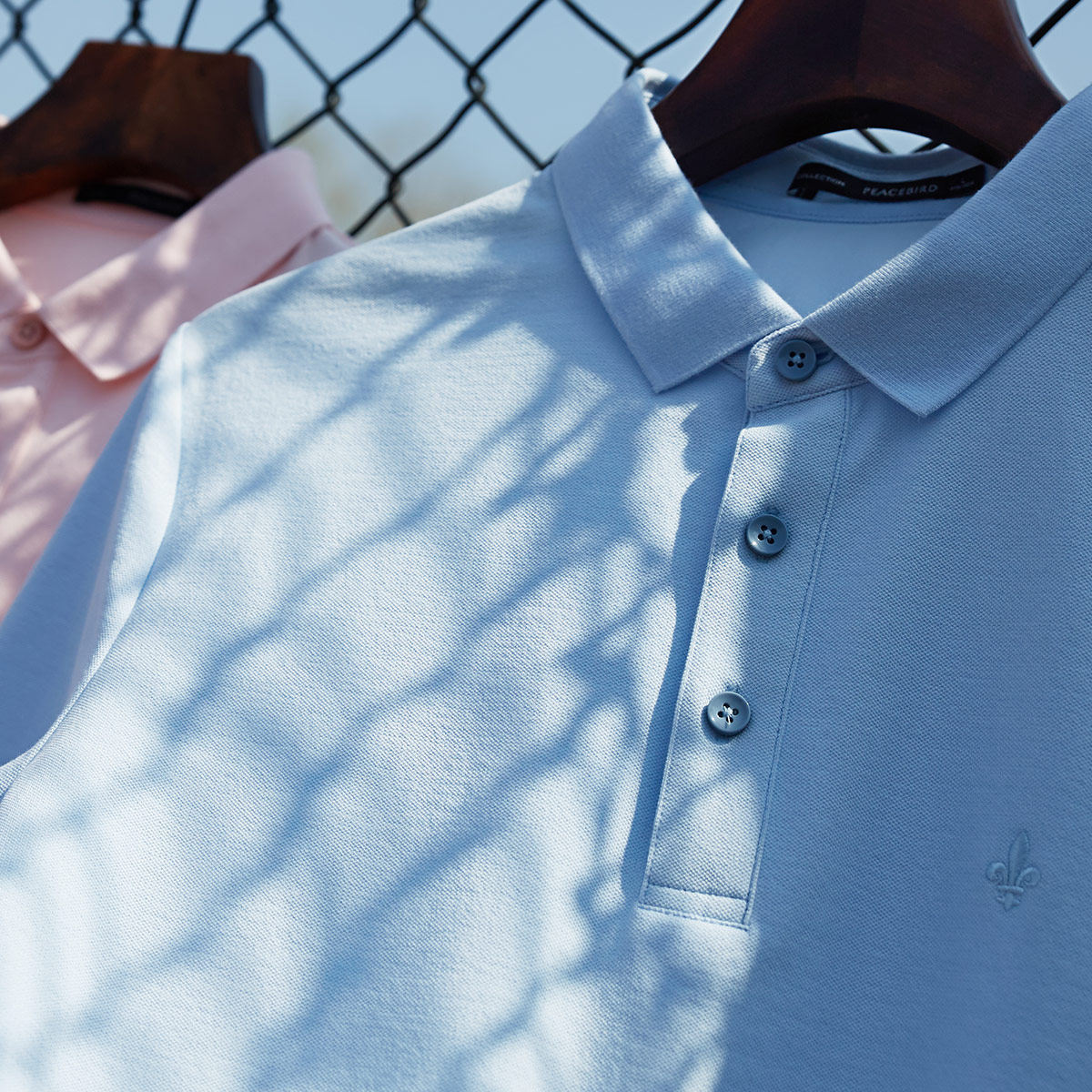 太平鸟男装夏新款刺绣多色短袖青年 太平鸟男装outlets店Polo衫