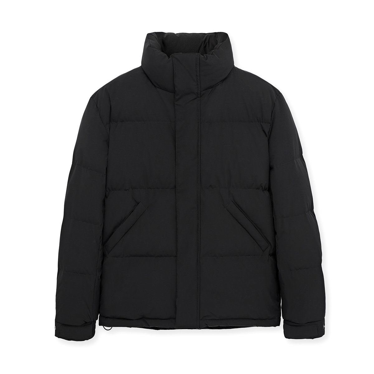 太平鸟男装奥莱男短款黑色潮羽绒服 太平鸟男装outlets店羽绒服