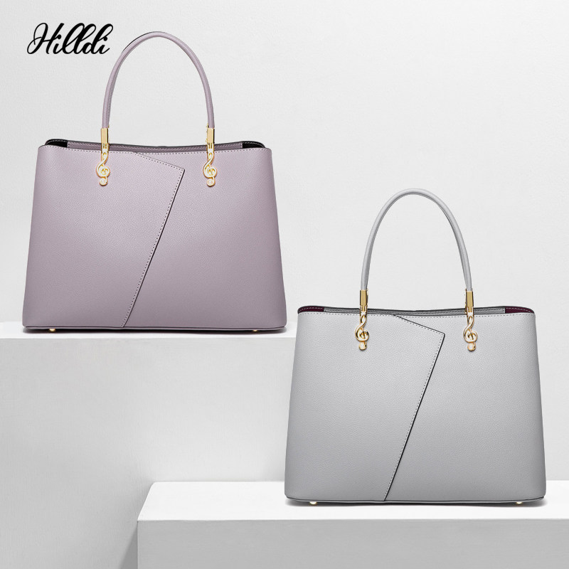 真皮2020新款潮妈妈手提包牛皮包 hilldi女士包袋