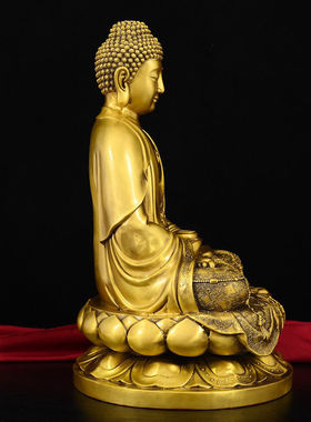 大势至 如来 收藏品铜摆件 长17宽17高30