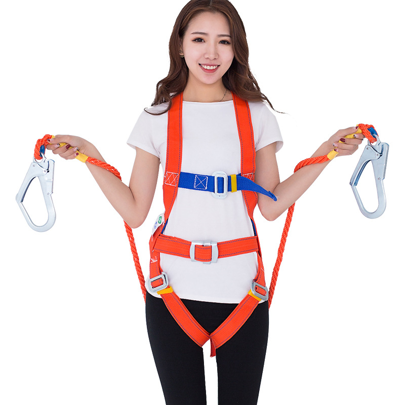 五点式安全带全身高空作业欧式保险带空调电工安装腰带耐磨安全绳