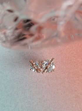 圆冰竹节系列耳骨夹小众轻奢