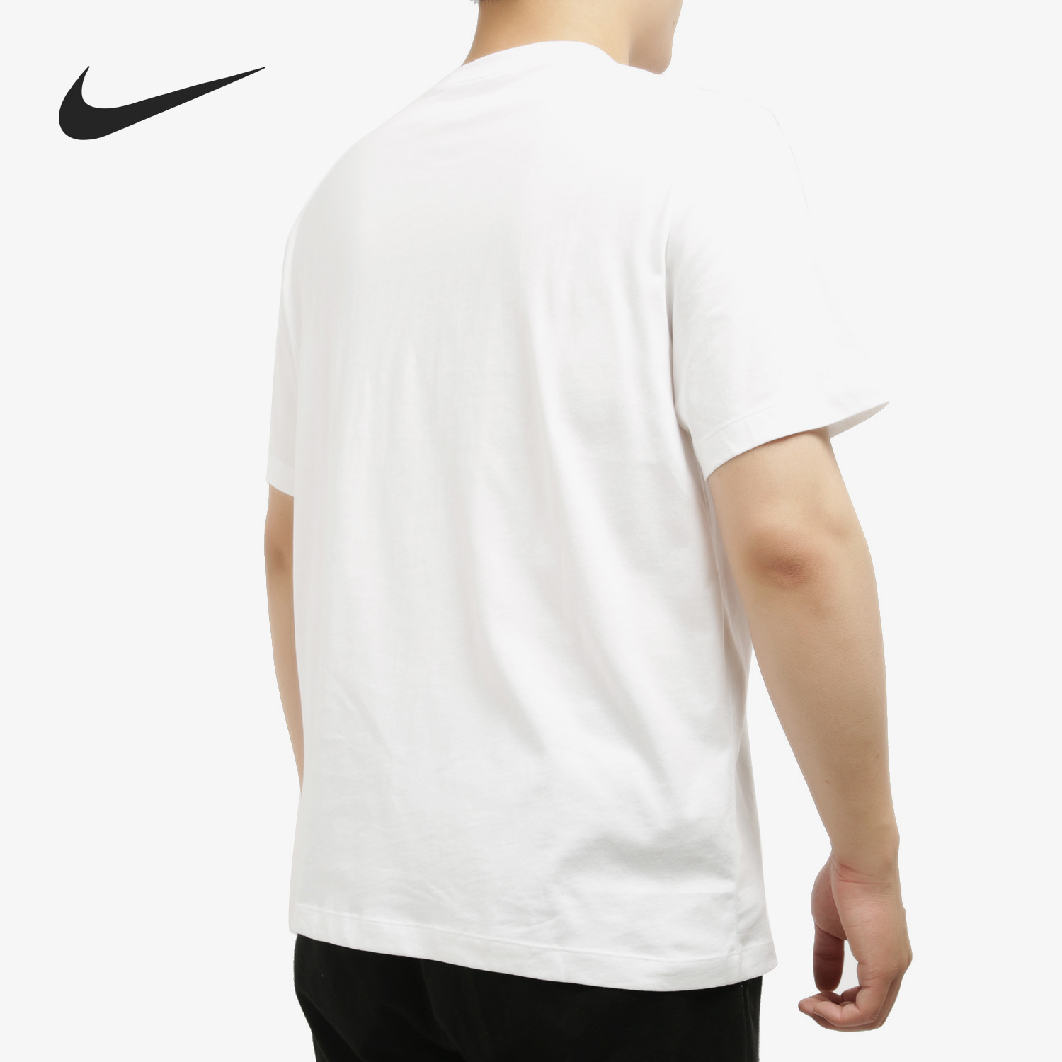 Nike/耐克正品男子休闲舒适透气运动圆领短袖T恤AR5005-101 - 图1