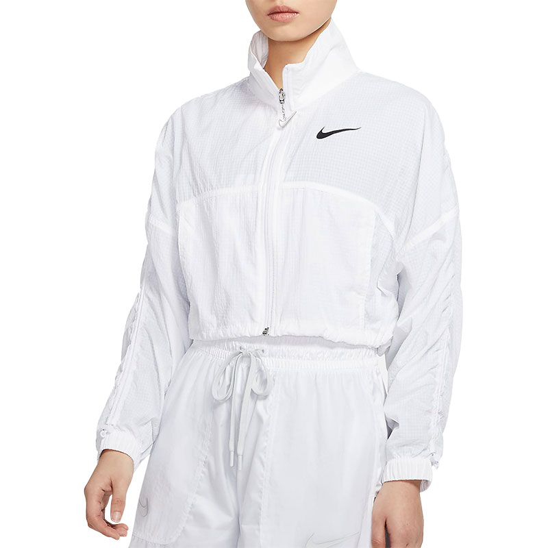 Nike/耐克正品SPORTSWEAR SWOOSH女子短款夹克外套CJ3774-100 - 图3