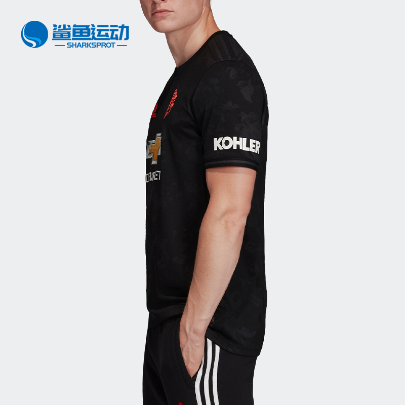 Adidas/阿迪达斯正品男子曼联足球服玫瑰迷版球衣MUFC 3 ED7390 - 图0