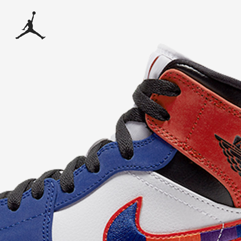 Nike/耐克正品Jordan 1 AJ1 Mid男子高帮篮球鞋852542-146 - 图2