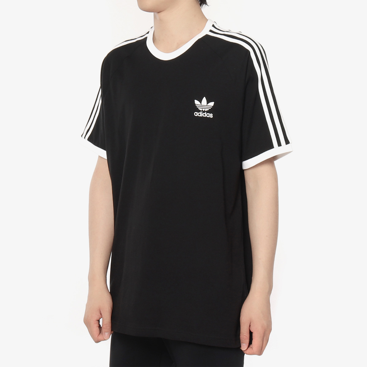Adidas/阿迪达斯正品 3-STRIPES TEE男子运动短袖T恤CW1202-图1