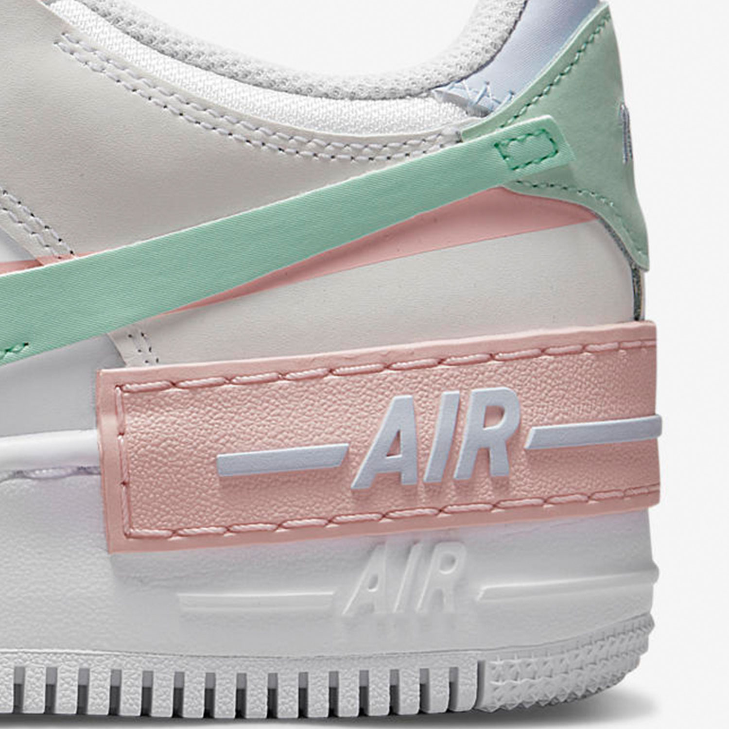 Nike/耐克正品新款AF1空一号拼接女子时尚运动休闲板鞋CI0919-117 - 图2