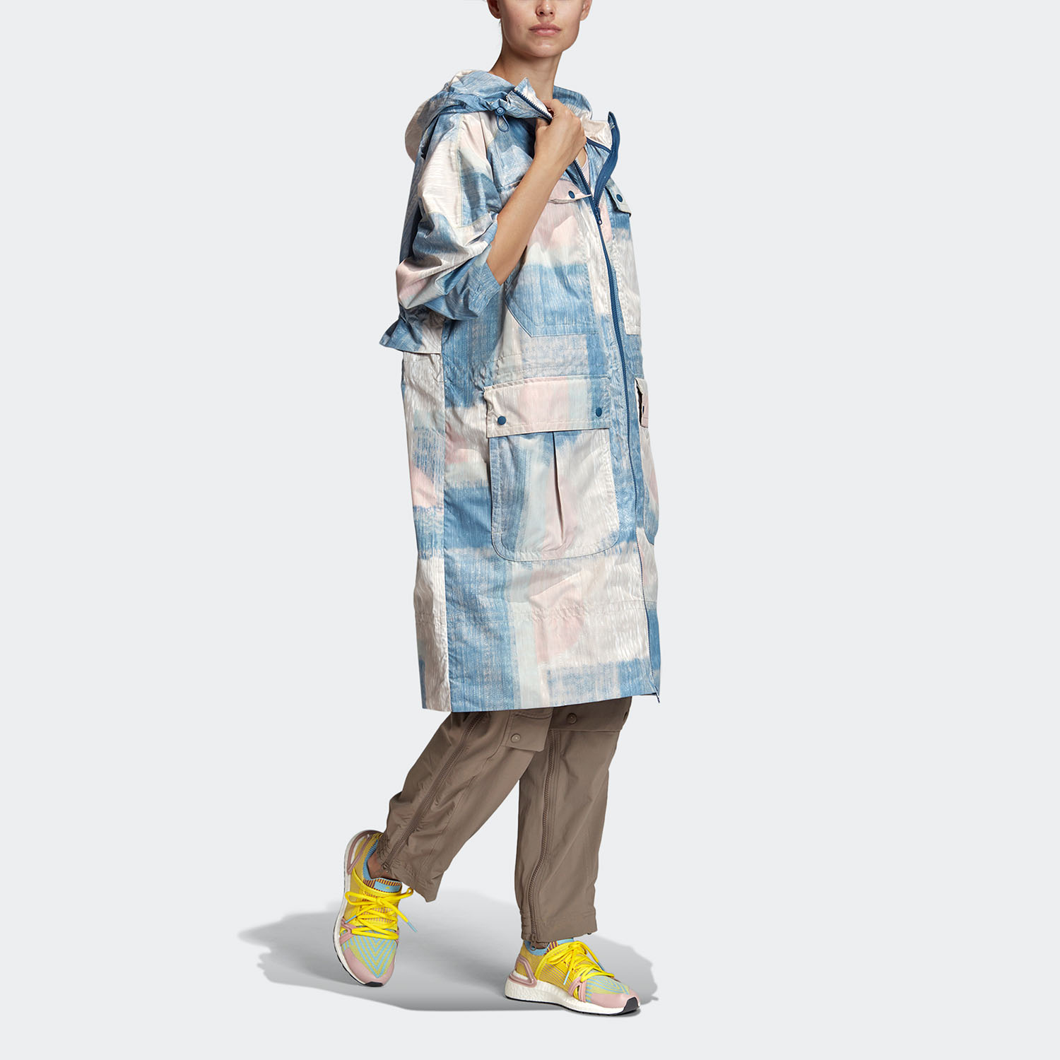 Adidas/阿迪达斯正品 smc PARKA PRINTED 女子运动夹克外套FK9673 - 图2