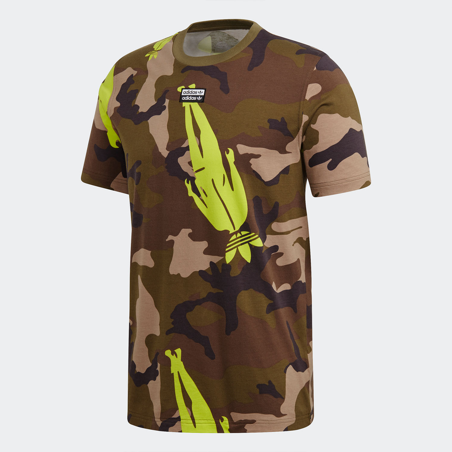 Adidas/阿迪达斯正品三叶草 RYV Camo Tee 男子运动短袖T恤GK5914 - 图2