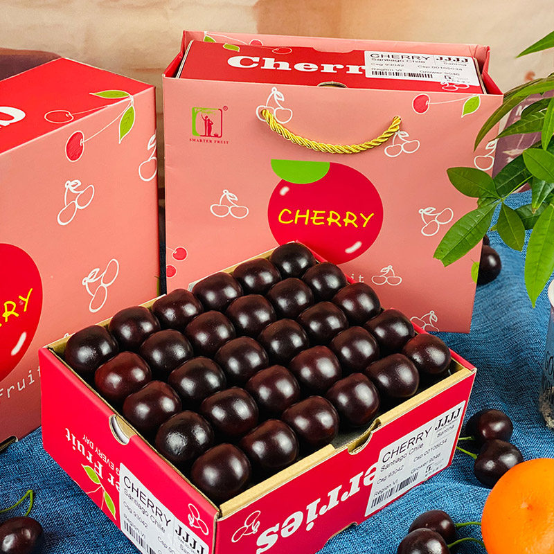 现货礼盒装2\5斤5J超大果智利进口Santina车厘子新鲜水果樱桃送礼,淘宝优惠券,粉丝福利购,淘宝优惠卷