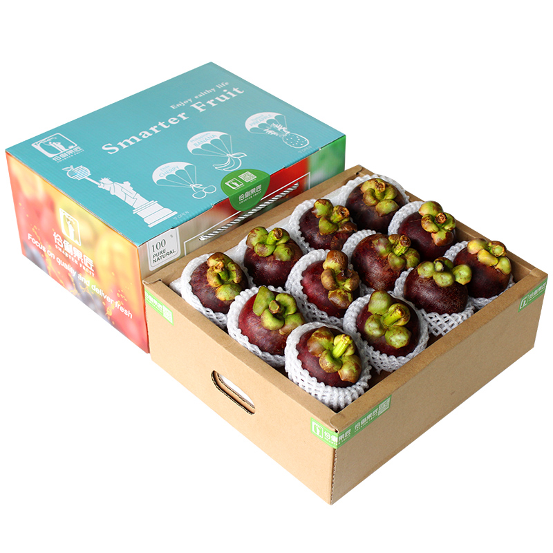 伶俐果匠礼盒装泰国进口山竹6A大果6斤应季新鲜水果麻竹热带水果印尼油竹3