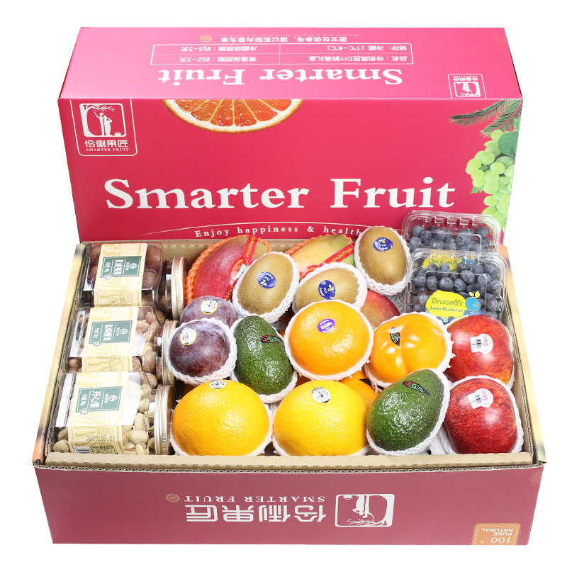 顺丰包邮10斤坚果+新鲜水果组合礼盒装混搭混合春节送礼高端团购,淘宝优惠券,粉丝福利购,淘宝优惠卷