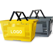 Supermarket ktv Hand basket Plastic large capacity basket thickened large frame Sub-sale Convenience Store Shopping Basket