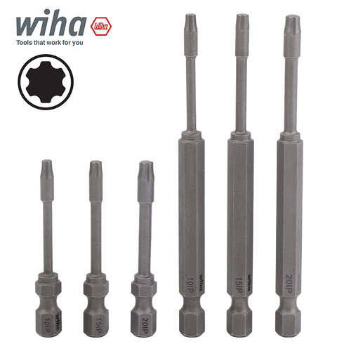 德国wiha威汉加强型梅花批头10IP15IP20IP进口加长电动Torx PLUS - 图1