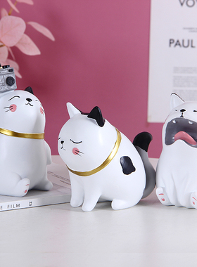 招财猫大号钥匙收纳结婚礼物摆件