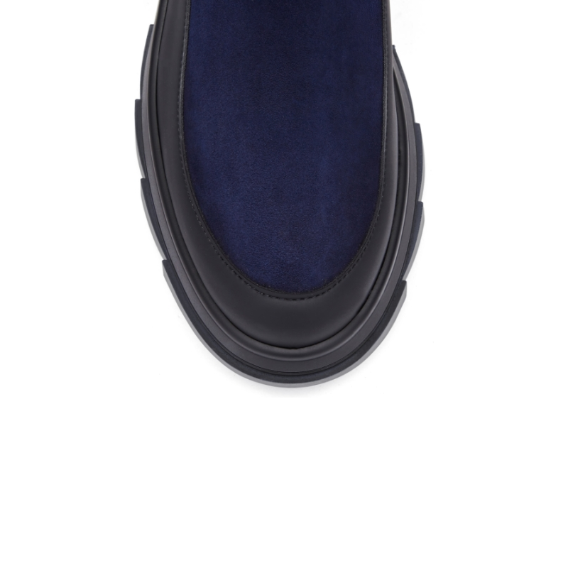 SW NOHO CHELSEA BOOTIE 厚底切尔西靴女圆头粗跟短靴烟筒靴 - 图3