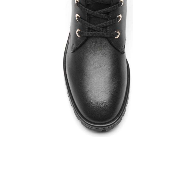 Stuart Weitzman/SW LAINE COMBAT BOOT 春季暗黑马丁靴粗跟短靴 - 图3