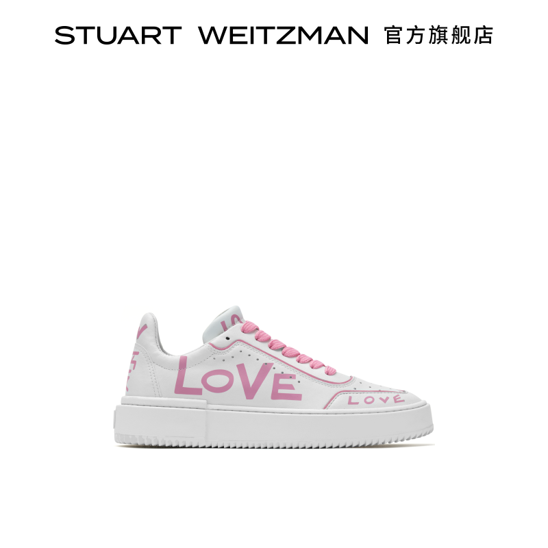 【线上特惠】SW RYAN LOVE SNEAKER字母印花休闲板鞋运动小白鞋 - 图0