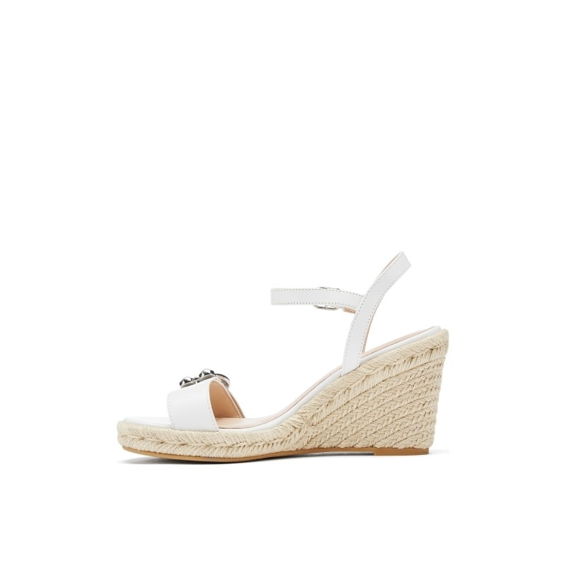 Stuart Weitzman/SW PEARLRING ESPADRILLE WEDGE 珍珠坡跟鞋凉鞋 - 图1