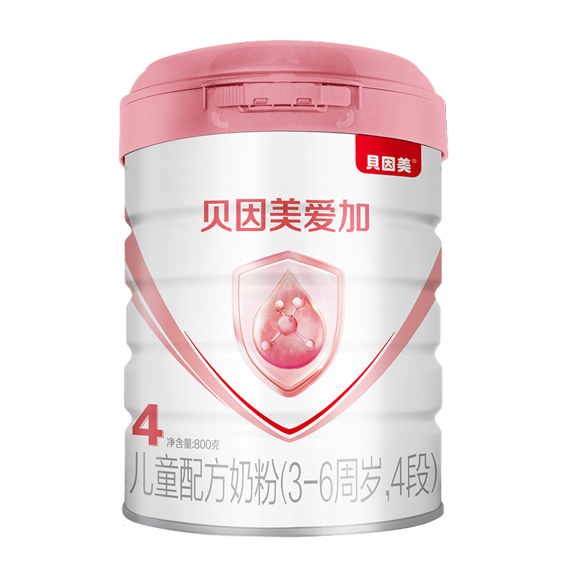 贝因美爱加旗舰店【新品】贝因美爱加婴儿配方牛奶粉4段800g*1罐奶粉含双优活蛋白0
