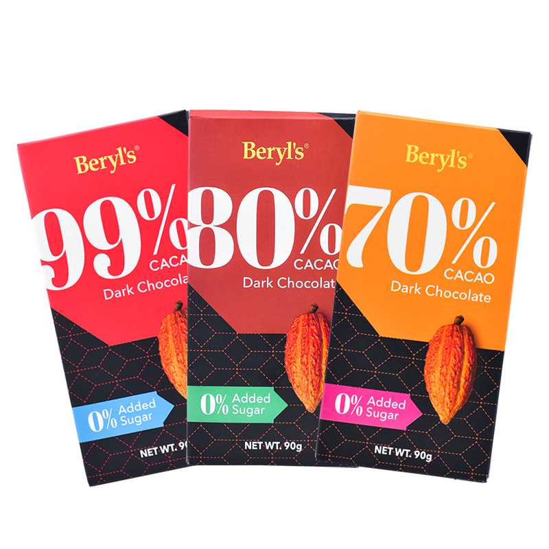 Malaysia no sugar 99% CACAO Dark keto Chocolate休闲黑巧克力-图3