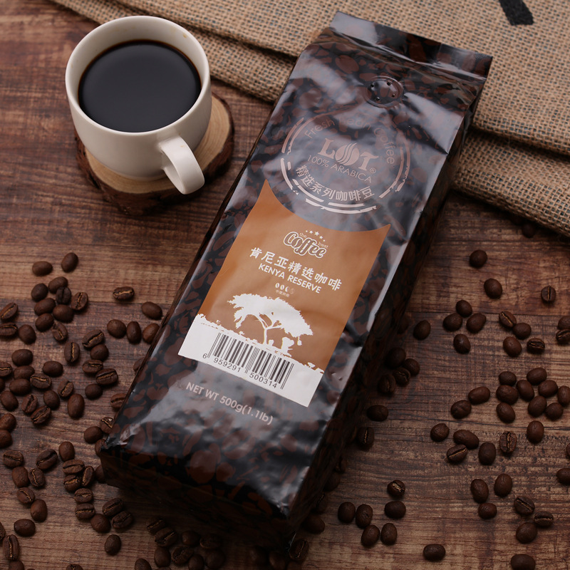 肯尼亚烘焙咖啡豆 可代磨粉 AA Kenya coffee beans powder 454g - 图1