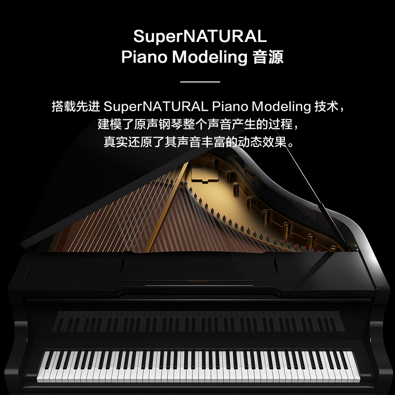 Roland罗兰HP702电钢琴专业考级数码重锤88键家庭用高端立式钢琴 - 图1