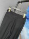 M ສີດໍາ summer harem pants ມີຂາມ້ວນ MAI1UNF004