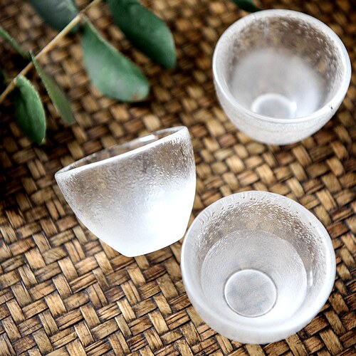 家用云雾玻璃小酒杯白酒杯酒壶酒盅小号一两一口杯烈酒杯酒具套装 - 图1