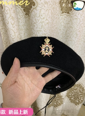 正宗羊毛徽章杂志大小号贝雷帽