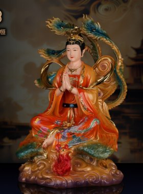 九天玄女神像树脂家用寺庙佛堂供奉圣母娘娘真身玄母天尊像体摆件