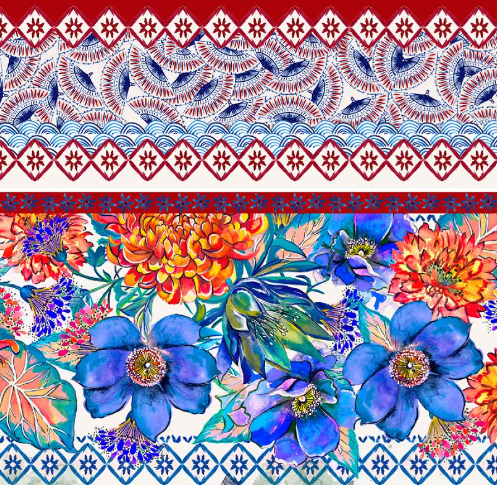 大尺寸高清分辨率设计素材 手绘民族风花朵动物JPG K2-77,淘宝优惠券,粉丝福利购,淘宝优惠卷