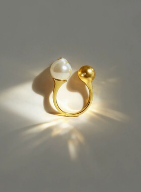 Y字开口戒指女时尚百搭简约个性