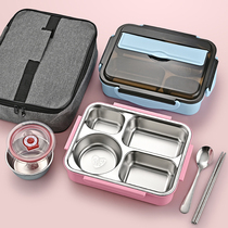304 Stainless Steel Insulated Lunchbox Boxed Boxed Boxed Children Canteen Separated From Work Group Meal Kit