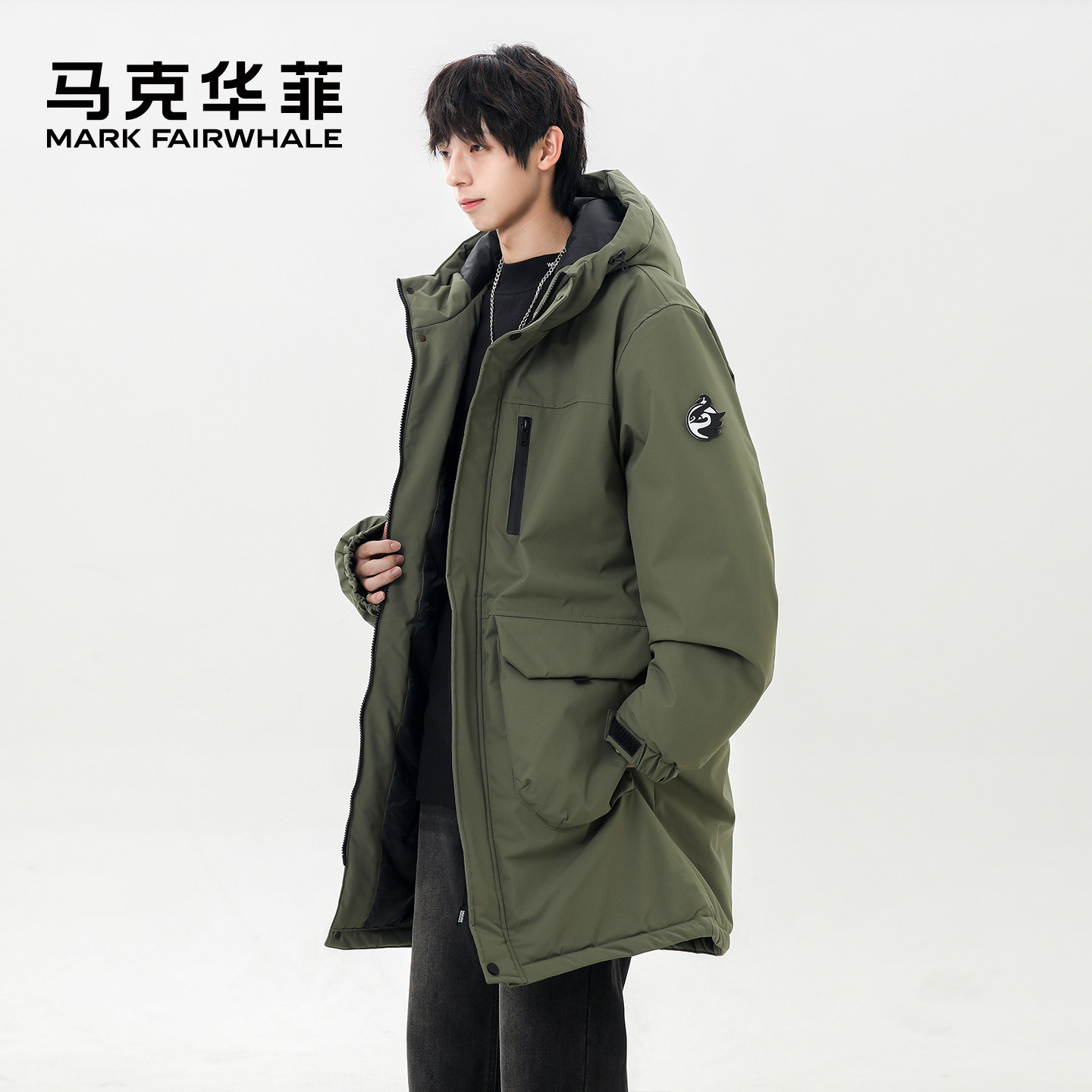 马克华菲美式大口袋工装棉衣男士冬季加绒加厚保暖中长款棉服外套,淘宝优惠券,粉丝福利购,淘宝优惠卷