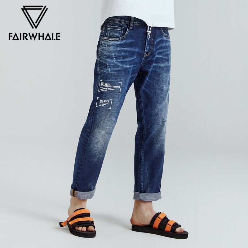 马克华菲 破洞磨白 男式直筒牛仔裤 淘宝优惠券折后¥78包邮(¥148-70) 马克华菲 破洞磨白 男式直筒牛仔裤 淘宝优惠券折后¥78包邮(¥148-70)