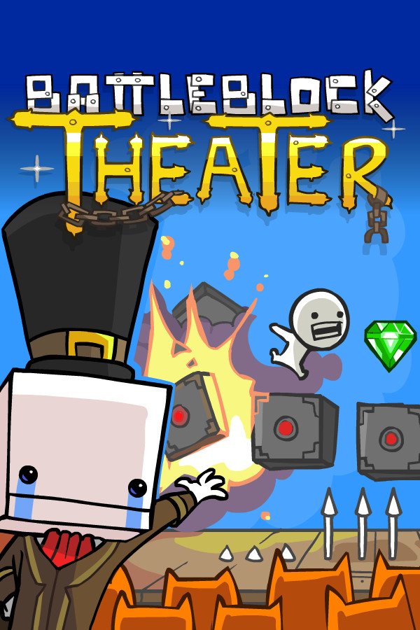 PC中文正版 steam平台 国区 联机游戏 战斗砖块剧场 战斗方块剧场 BattleBlock Theater - 图1