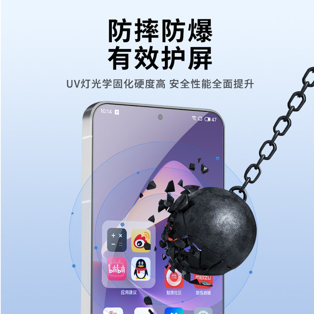 Suitable for Meizu mobile phone HD light-fixed film film